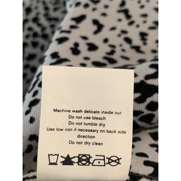 Rag & Bone Hana Women’s Gray Velvet Cheetah Cropped High Rise NEW Size 29 - Picture 5 of 13